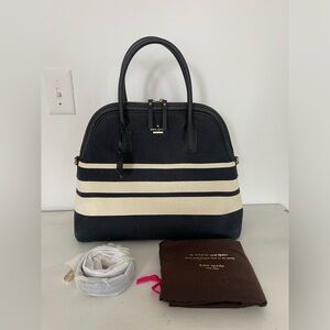 Kate Spade Black and Cream Satchel